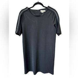 Molly Bracken Black Short Sleeve midi dress size L